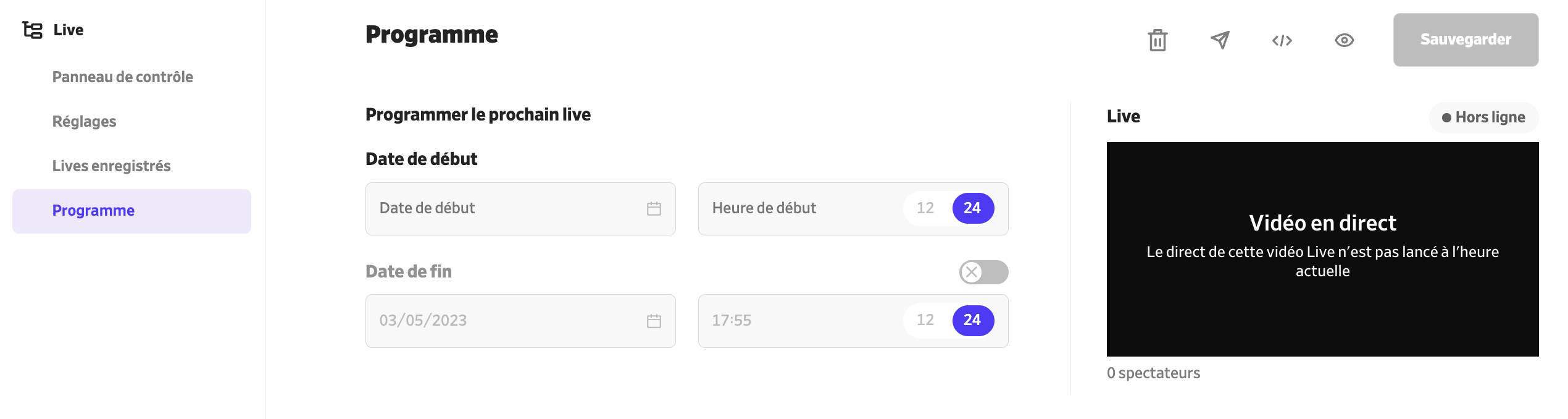 dailymotion programmer live