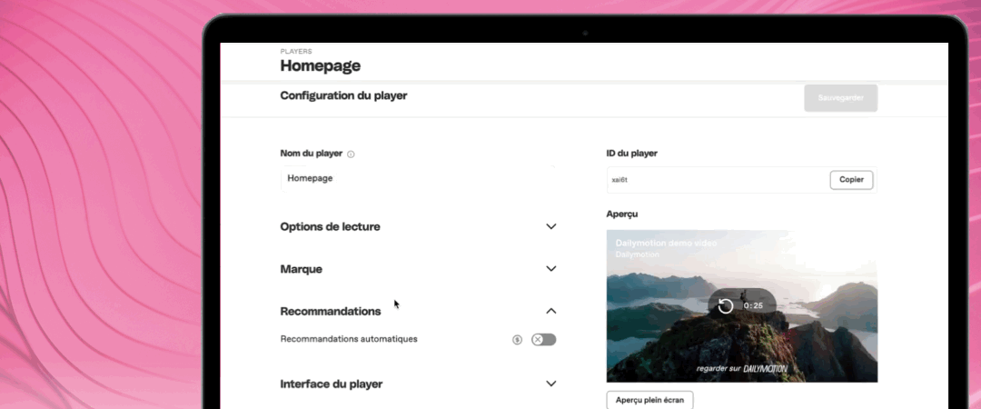 Recommendations automatiques