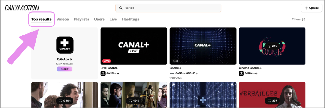 Top results