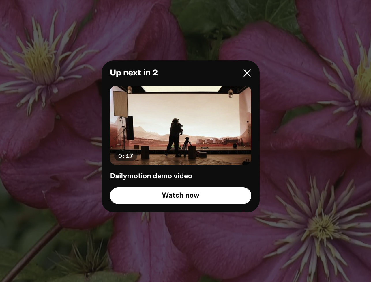 Watch now card