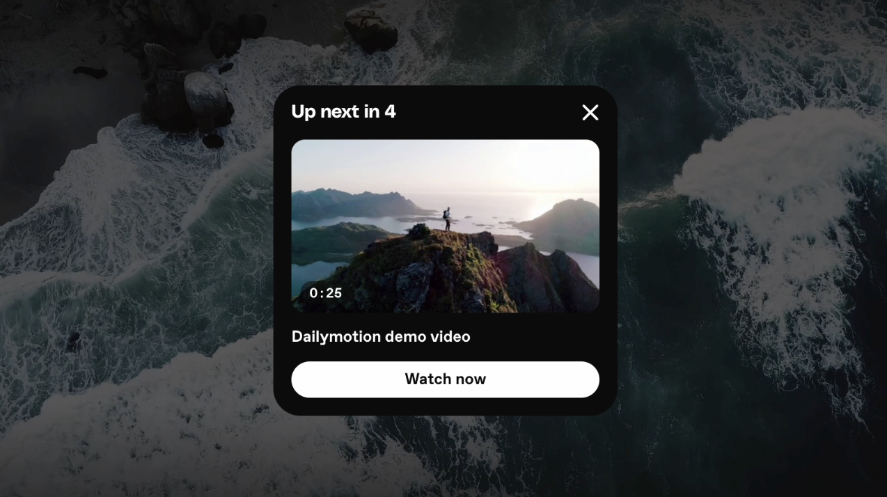 Watch now card