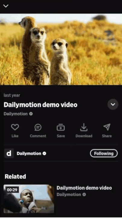 dailymotion section commentaires